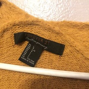 Mustard yellow cardigan